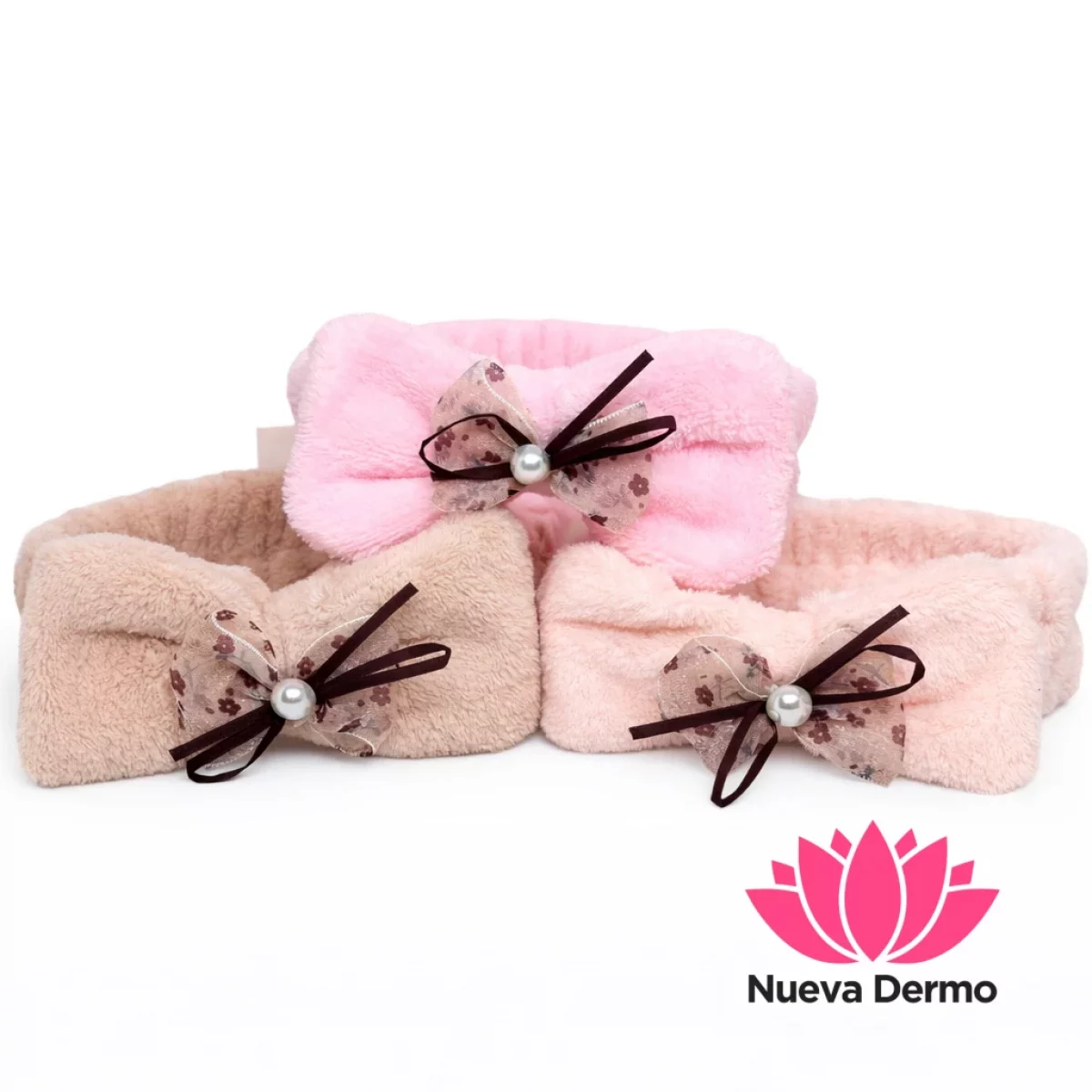 Vincha de spa Moño perla PKY B027-4