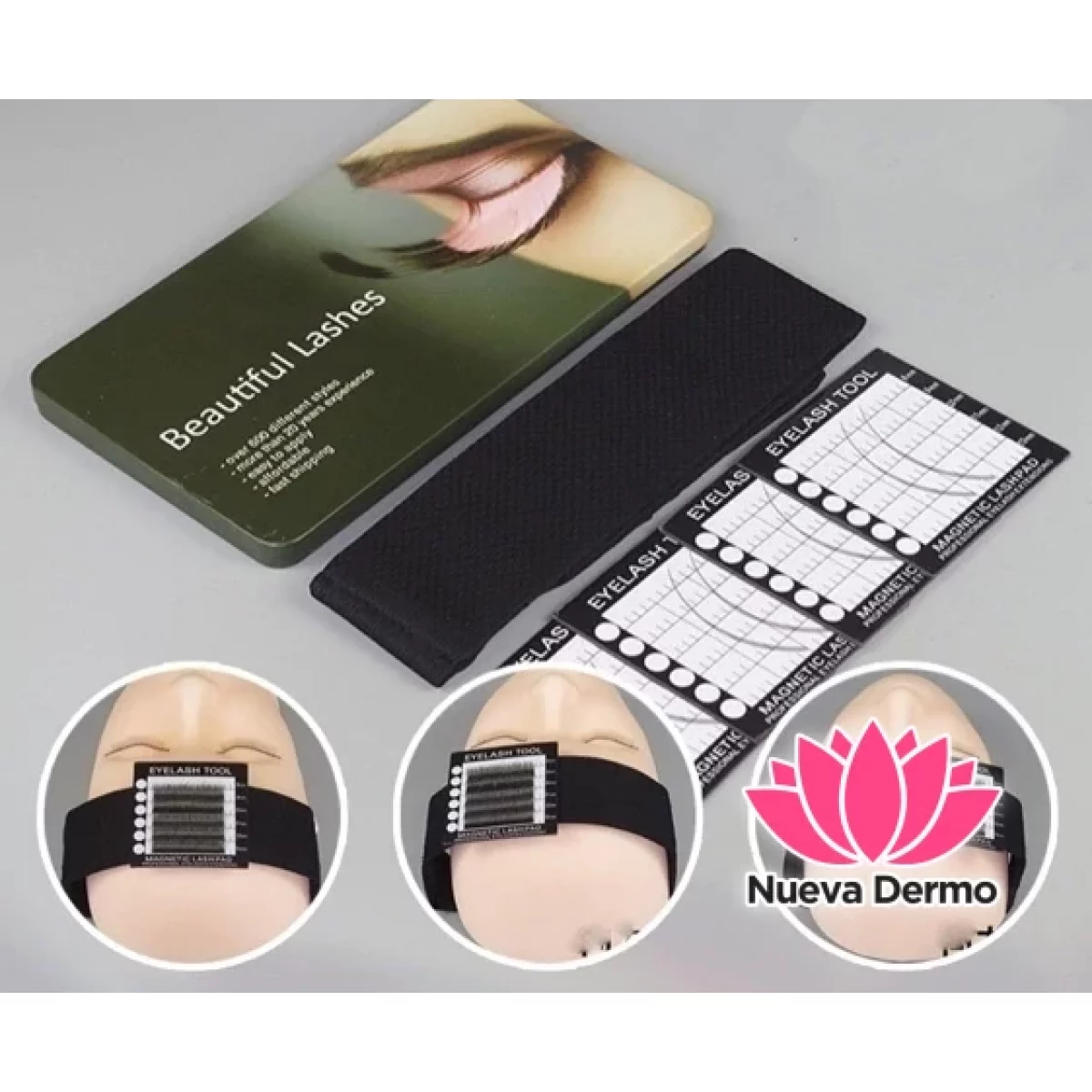 Vincha Magnetica Organizadora de Extension de Pestañas Beautiful Lashes