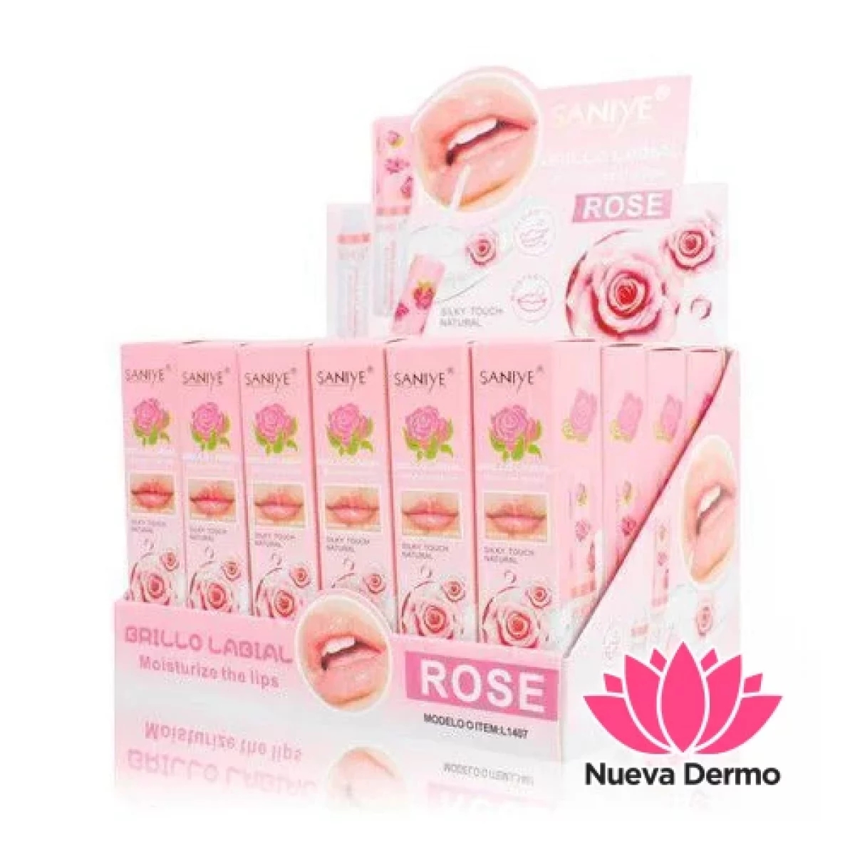 SANIYE BRILLO LABIAL ROSE L1407 75022875263497502287522143
