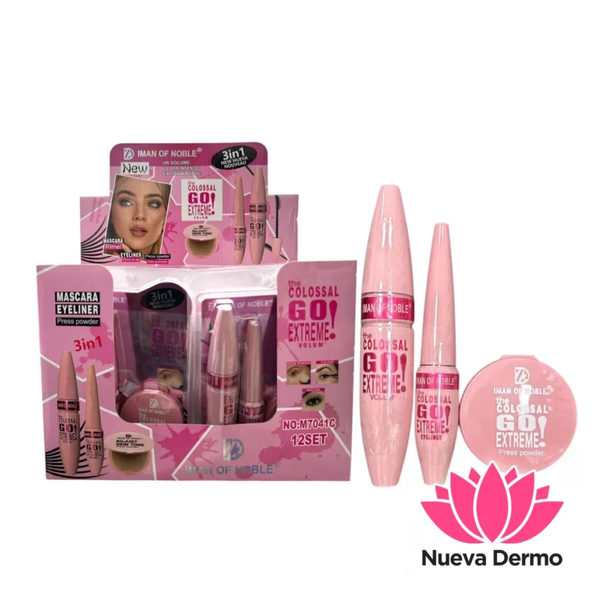 IMAN OF NOBLE 3IN1 MASCARA/EYELINER/PRESS POWDER MG-M7041C 6937118810952