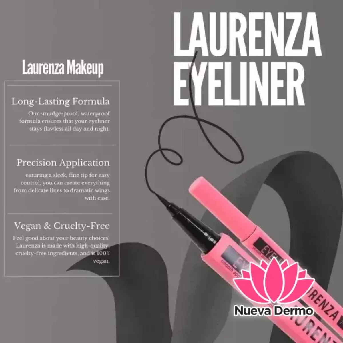 LAURENZA EYELINER PENCIL MG-252033-LA12 5061004440457