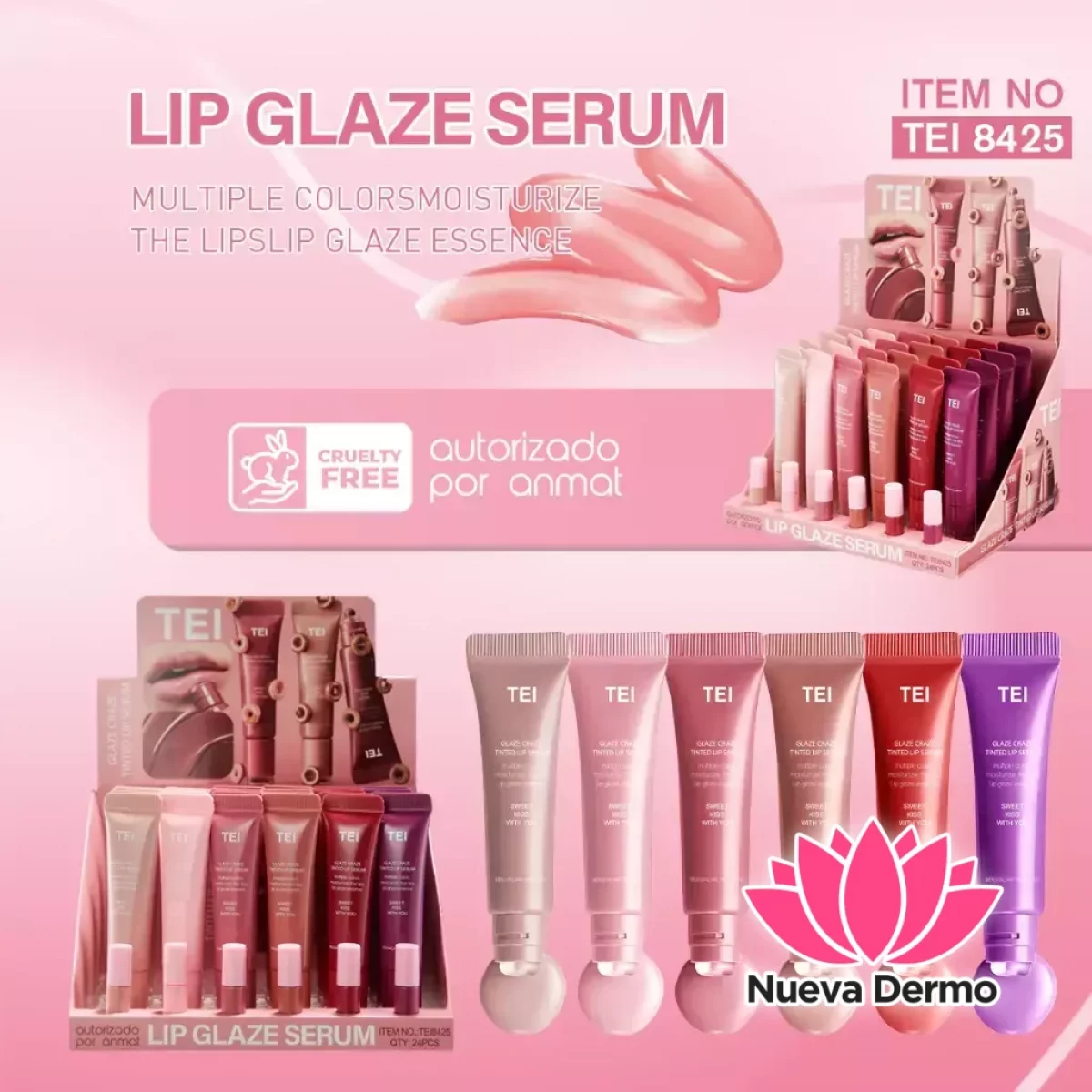 TEI GLAZE CRAZE TINTED LIP SERUM TEI8425 6971968517395