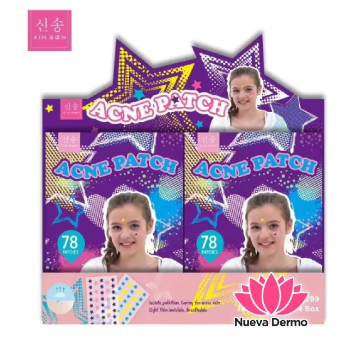 XINSON ACNE PATCHE 78PCS MG-XS-1289 XS1286 6910208812890 6910208812869