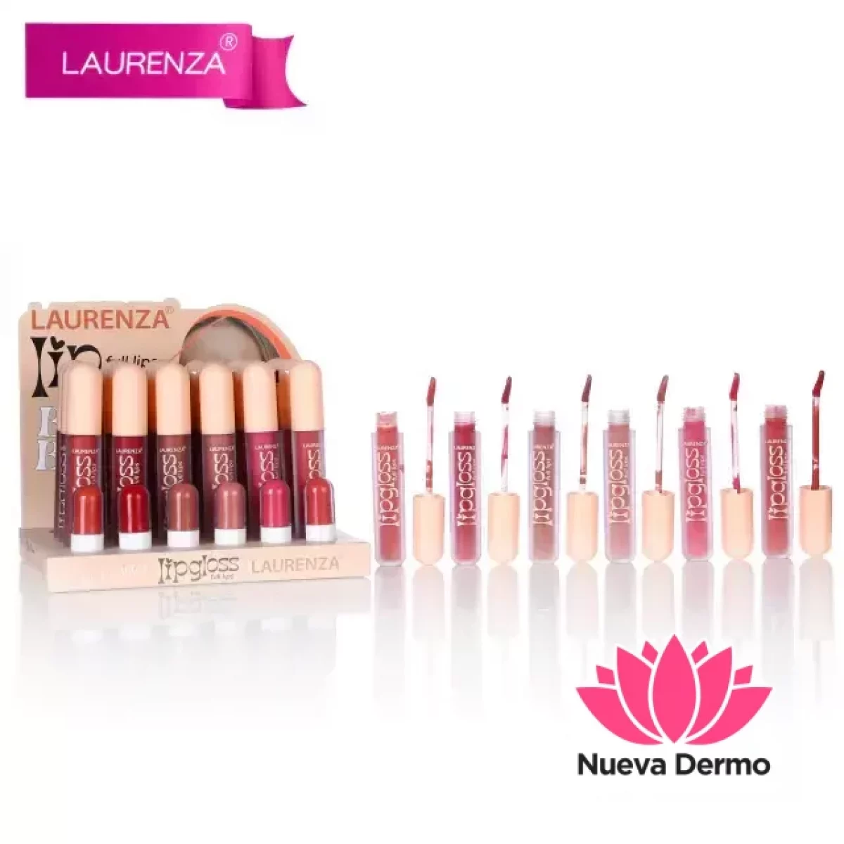 LAURENZA LIP GLOSS MG-252103/MG-252104-LA513 5061004441126 (12 TONOS)