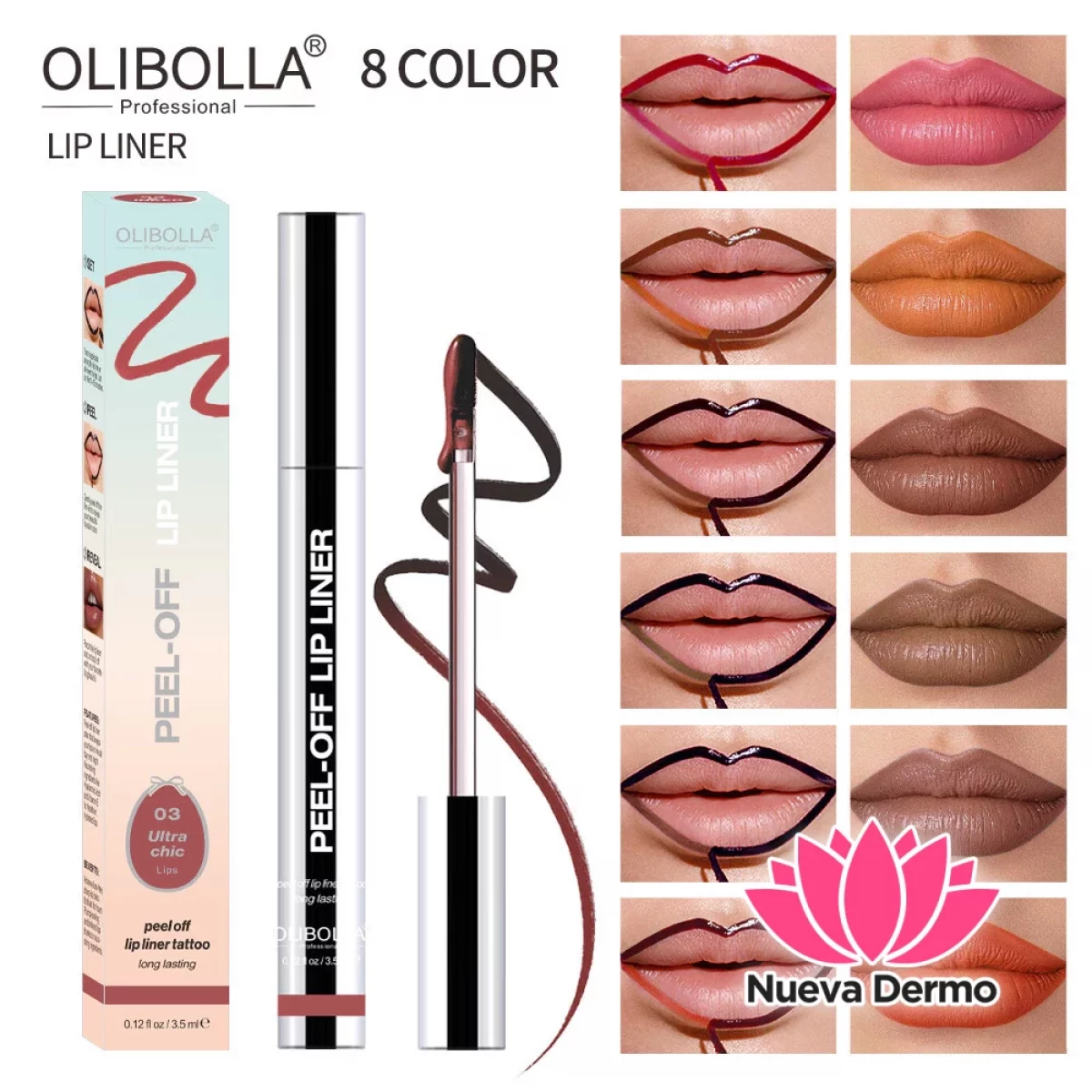 OLIBOLLA PEEL-OFF LIP LINER MG-5013/LA-L231 6971822832312