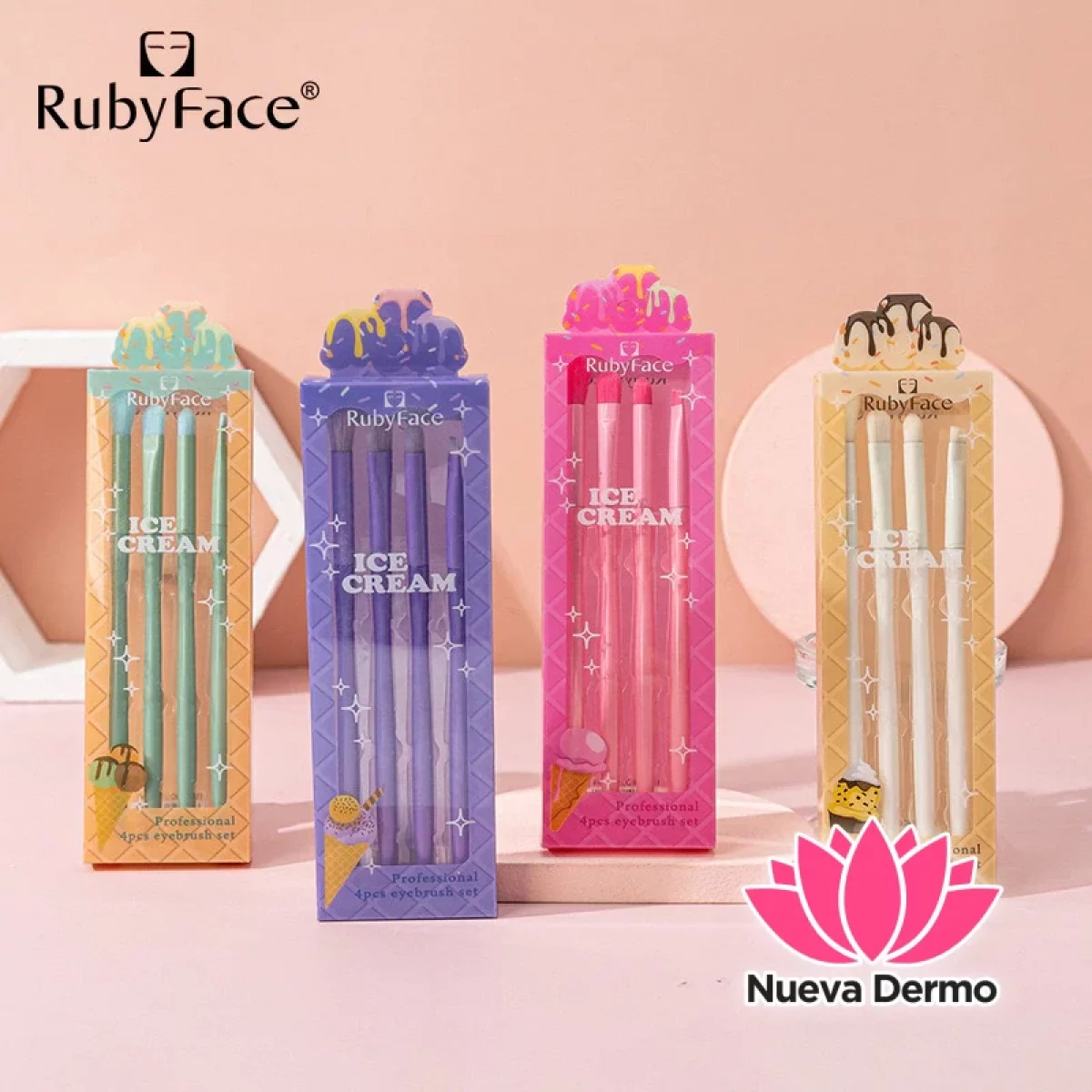 SET BROCHA X4PCS RUBY FACE mg-311 6972547650694