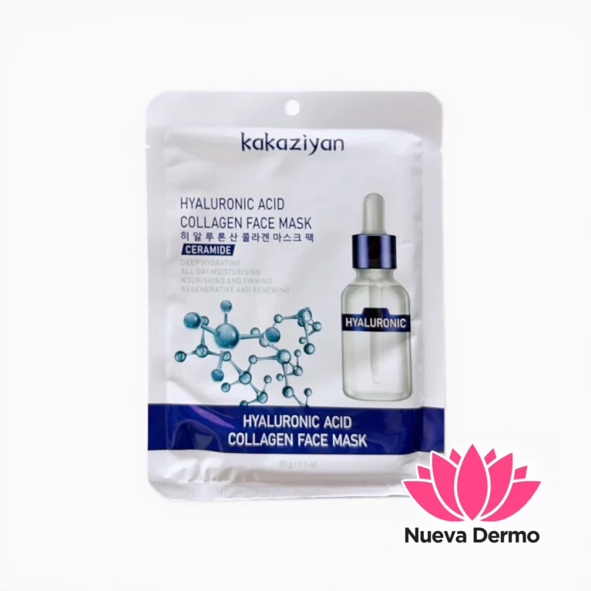 KAKAZIYAN HYALURONIC ACID COLLAGEN FACIAL MASK 10PCS 6976082023524 - (copia)