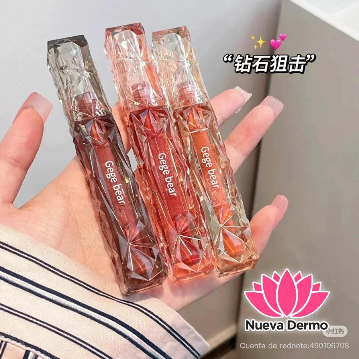 GEGE BEAR CRYSTAL LENS LIP GLAZE GX1057