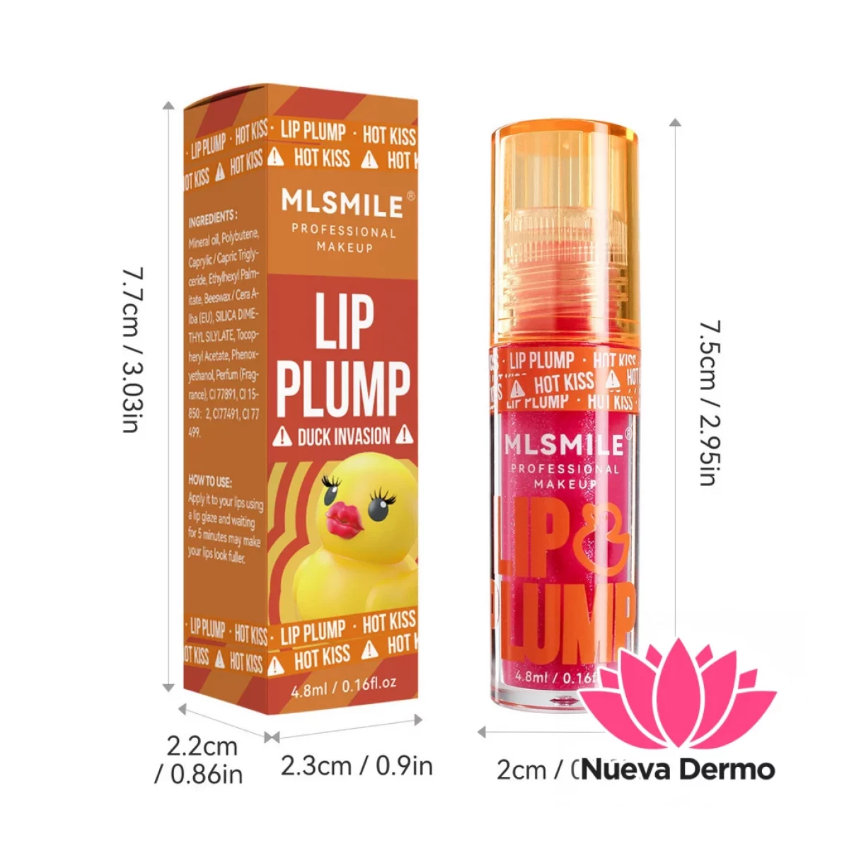 MLSMILE LIP PLUMP DUCK INVASION HOT KISS MG-422 6976202171142