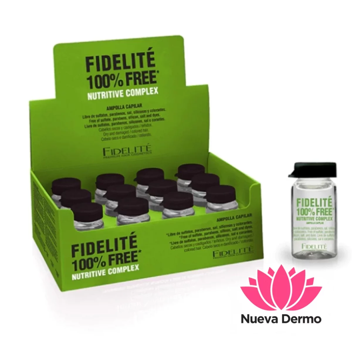 FIDELITE 100% FREE NUTRITIVE COMPLEX AMPOLLA CAJA X12U ART.933 7798135967635