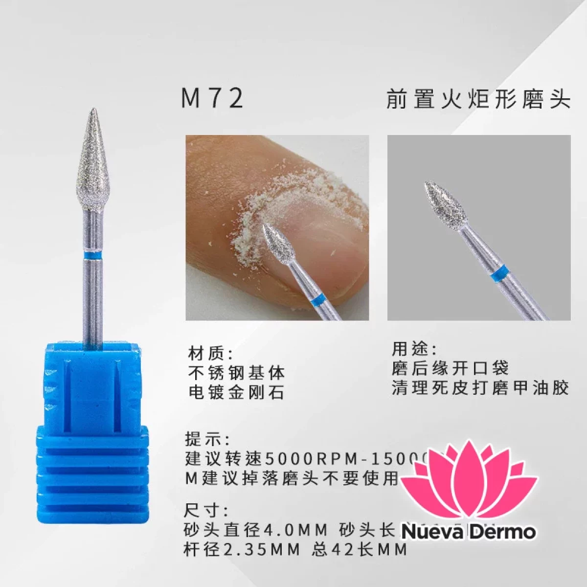 FRESA DIAMANTADA FLAMA AZUL MG-YQ14 MG-212