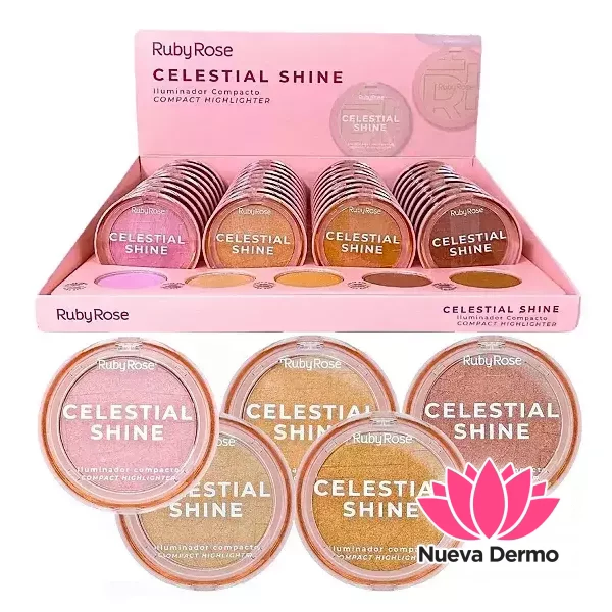 RUBY ROSE CELESTIAL SHINE ILUMINADOR HB-M701