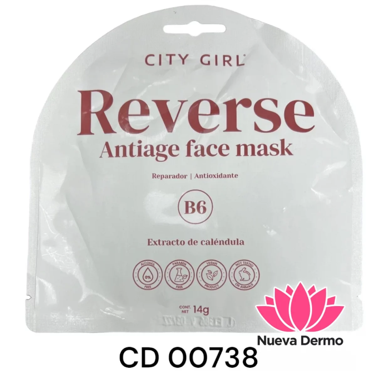 X 6 Unidades | Mascarilla Antiage City Girl 00738