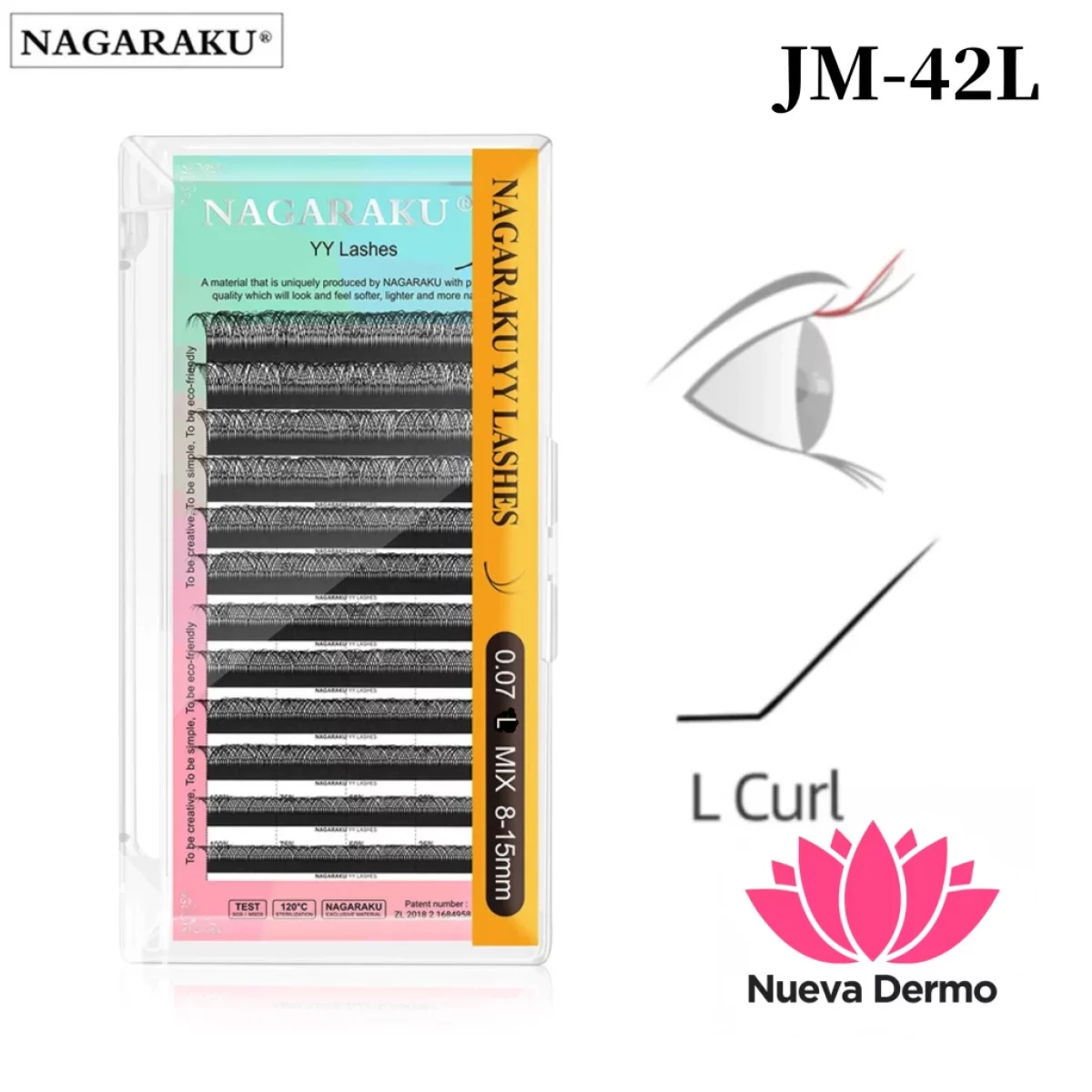 Nagaraku Pestañas Mix 0.07 L 8-15mm