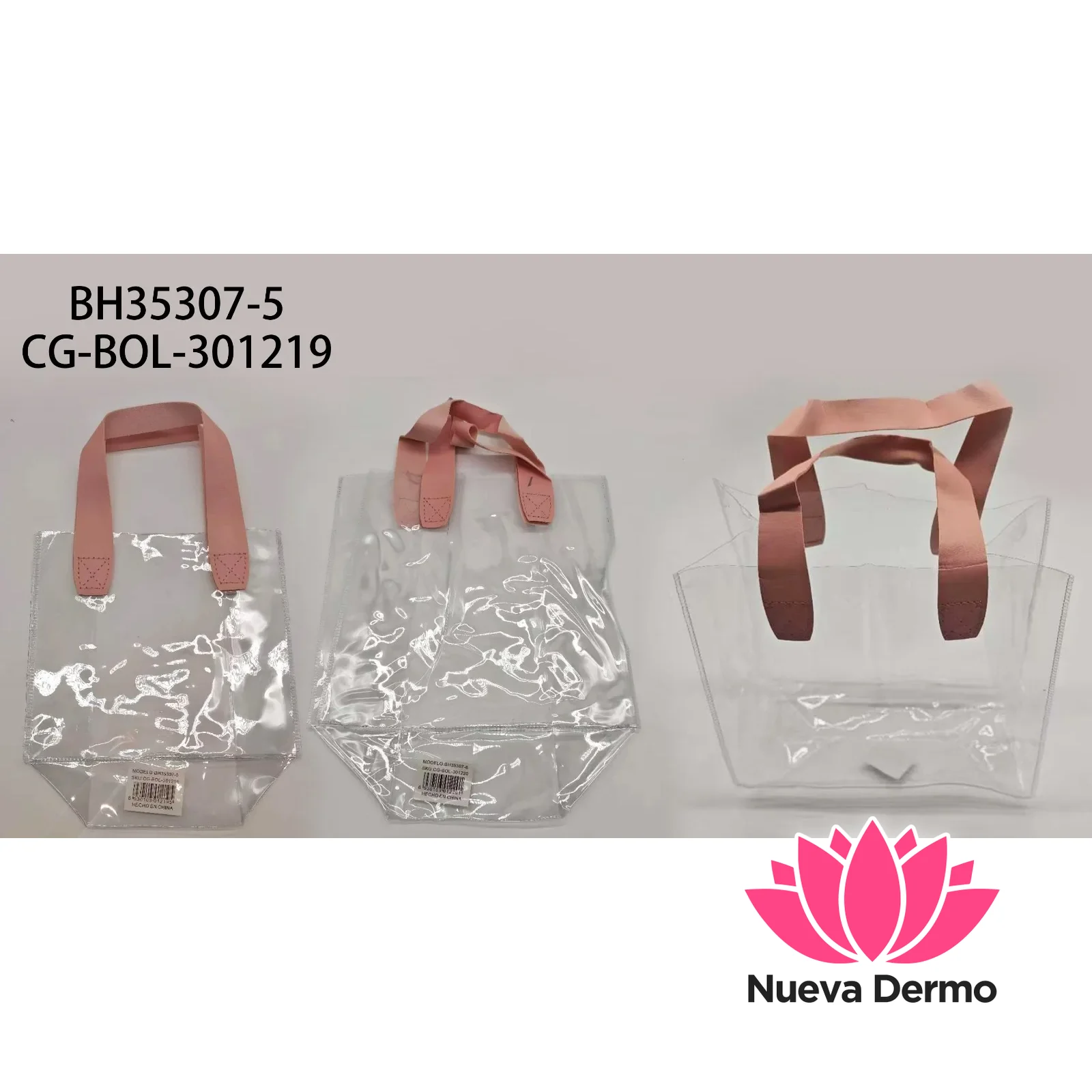 BOLSA DE REGALO TRANSPARENTE CON MANIJA