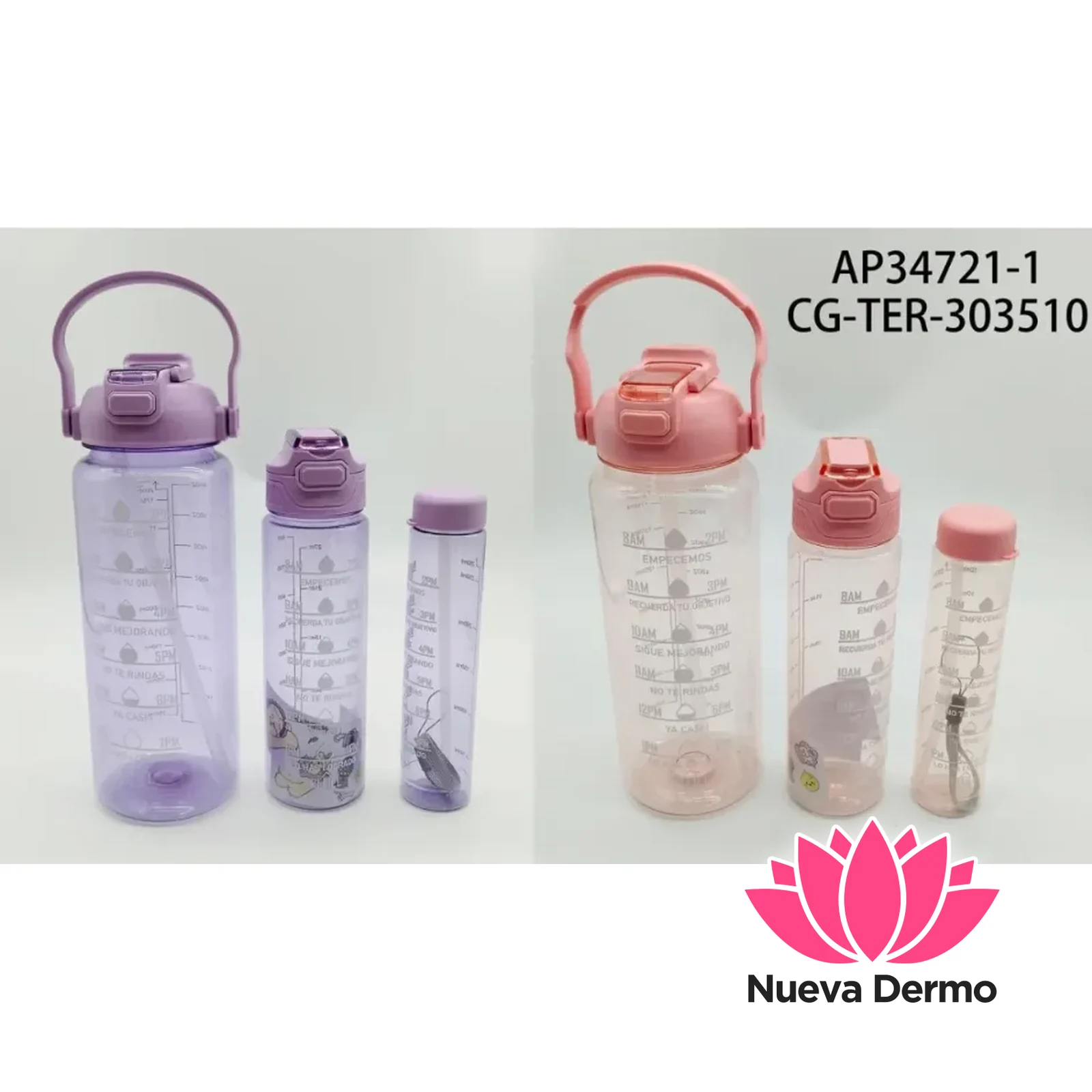 SET DE BOTELLAS PLASTICAS