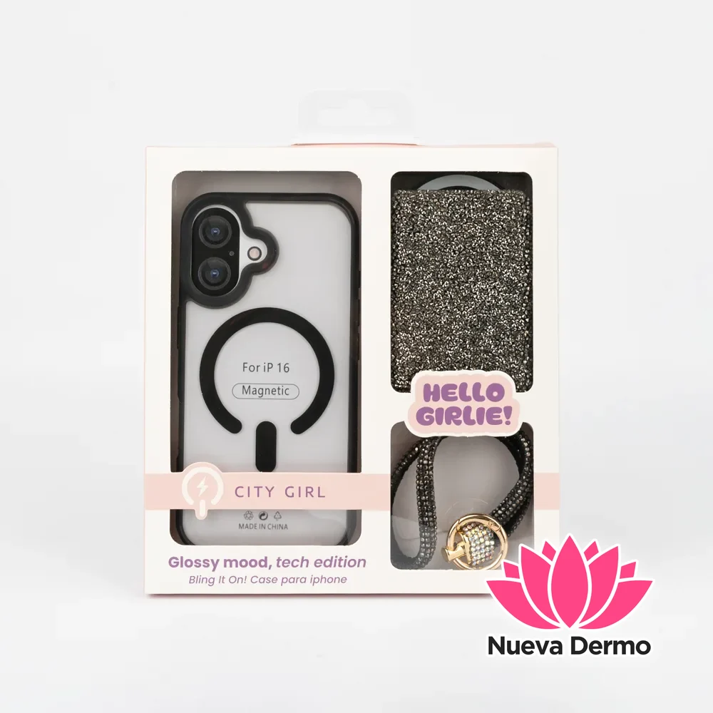 KIT DE FUNDA + LLAVERO PARA IPHONE 16