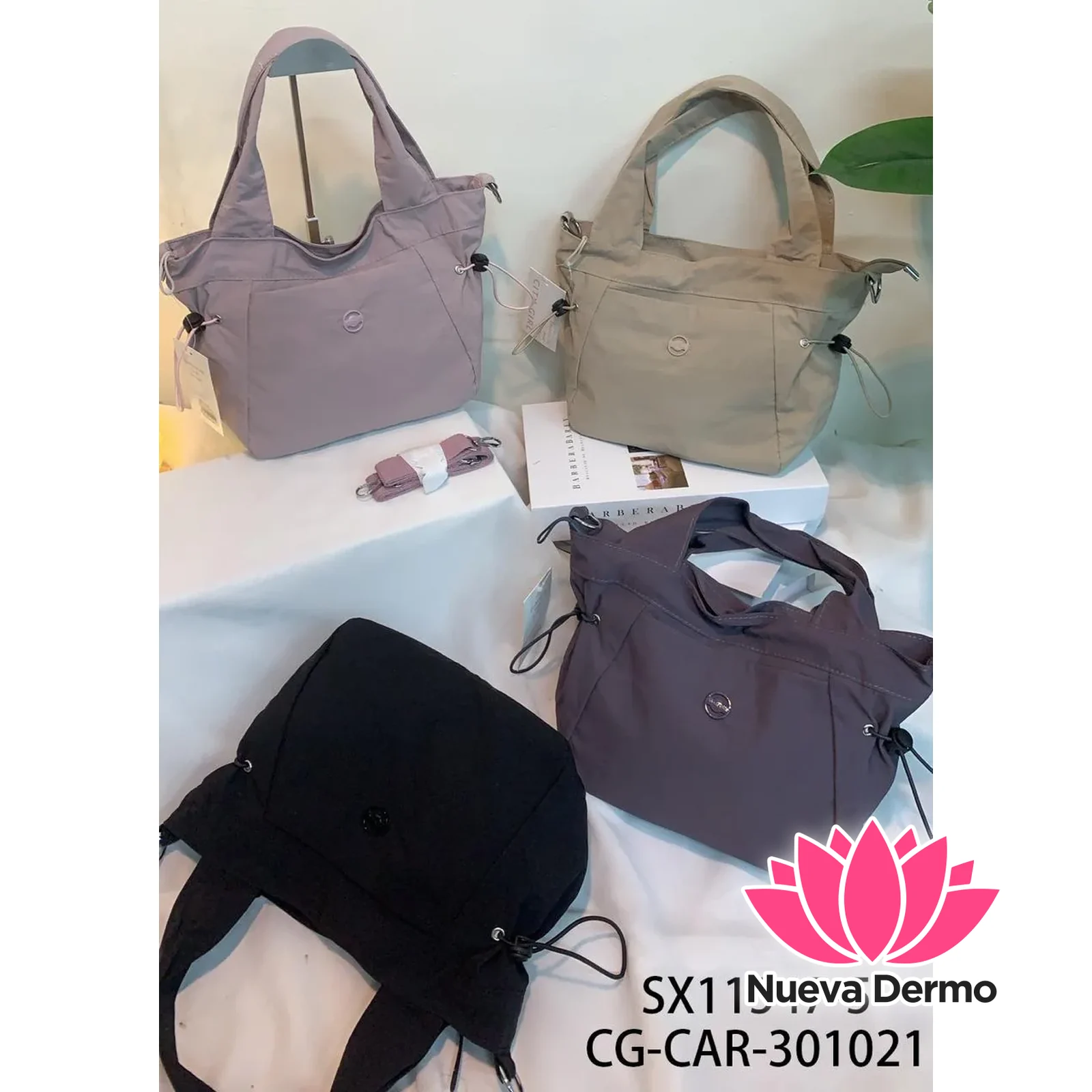 CARTERA DE TELA CUADRADA