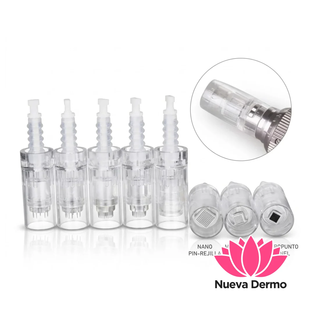 Agujas Cartucho Dermapen 12,24,36,42 Y Nano Oferta x1 (12 PIN SIN RESORTE)