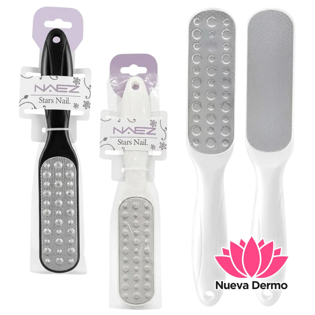 Escofina Lima Acero Inoxidable Profesional Callo Pedicuria Blanco