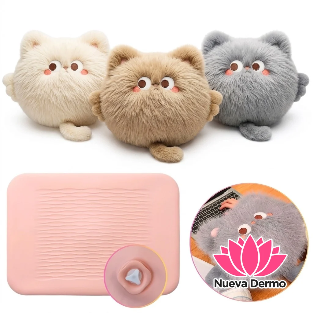 Bolsa De Agua Caliente Con Funda De Peluche Para Manos