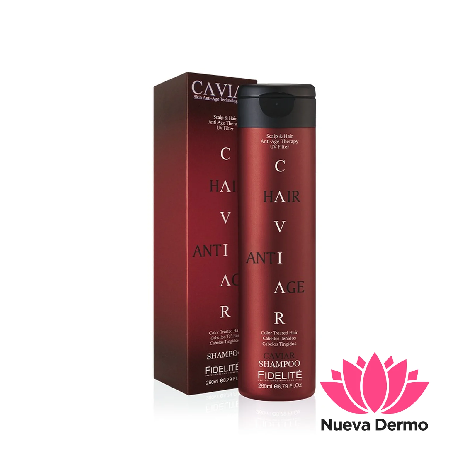 Shampoo Caviar Para Cabellos Teñidos Fidelite 260ml