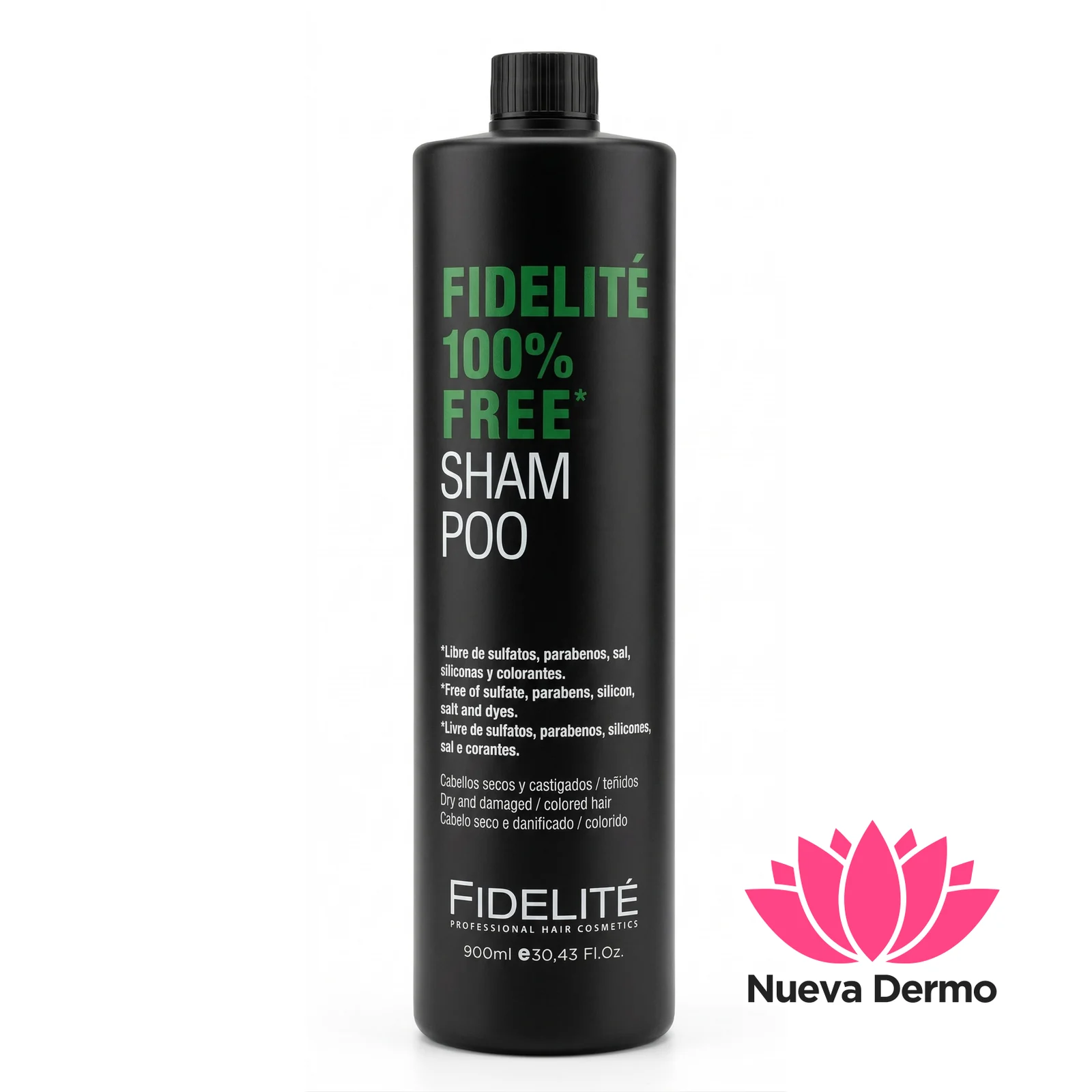 Shampoo Fidelite Free Cabellos Dañados 900 ml