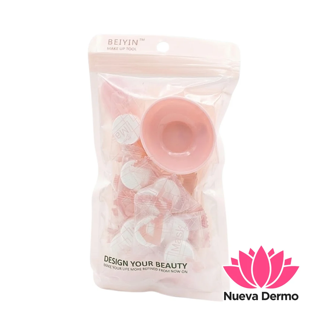 Mascarilla Comprimida X10 Con Bowl Y Espatula Beiyin
