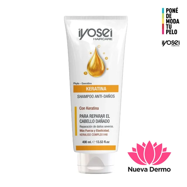 Shampoo Reparación Keratina Repara Nutre 400ml Iyosei