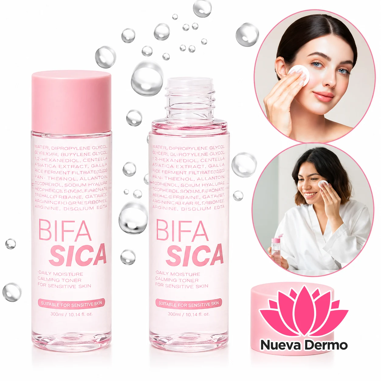 Agua Micelar Bifasica De Rosas City Girl Piel Sensible 100ml
