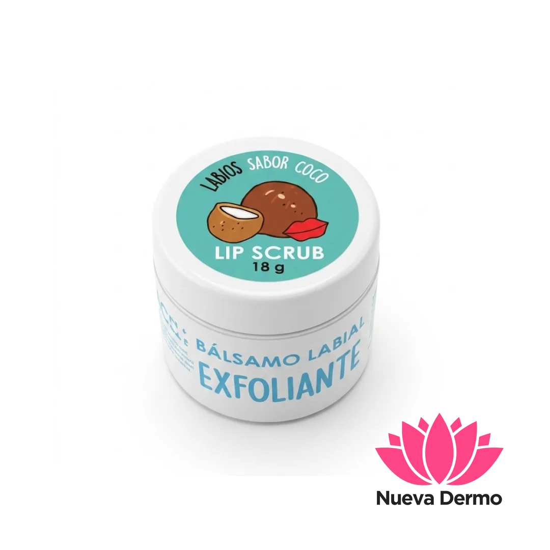 Bálsamo Labial Exfoliante Sabor a Coco 18g