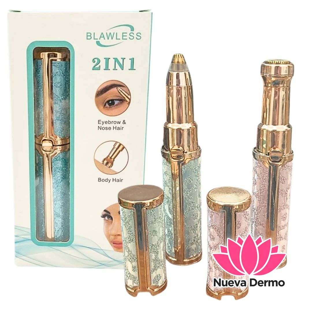 Depilador Vello Facial Y Nasal 2 En 1 Recargable Colores