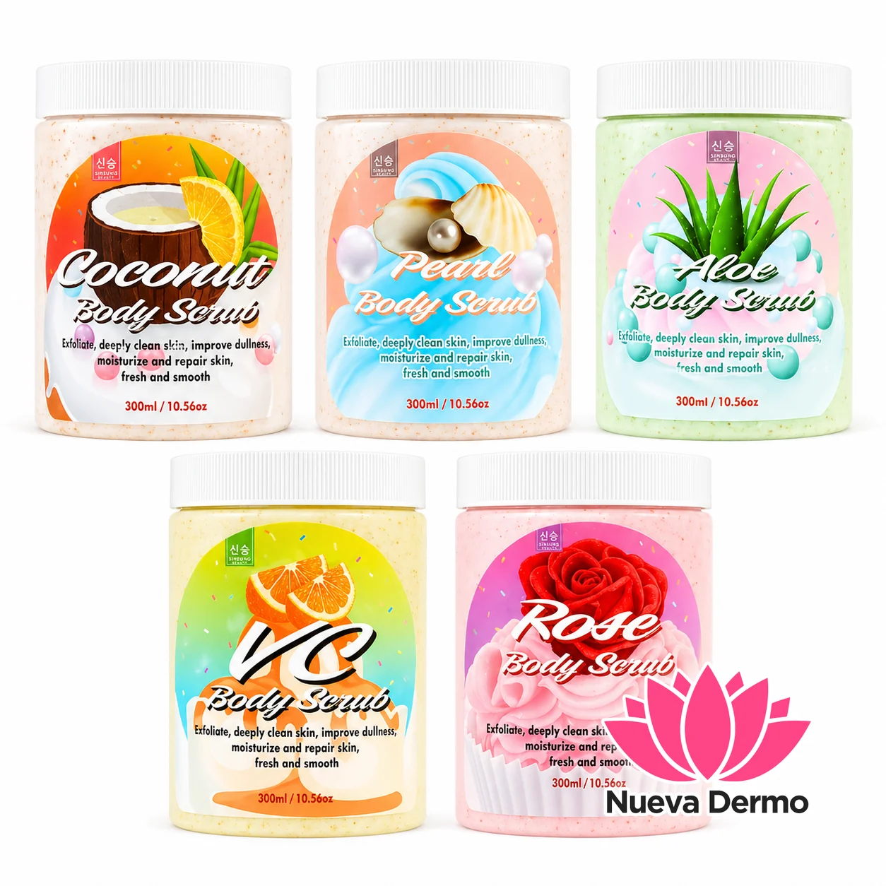 Exfoliante Corporal Body Scrub 300ml Con Fragancia Xinson Rosas