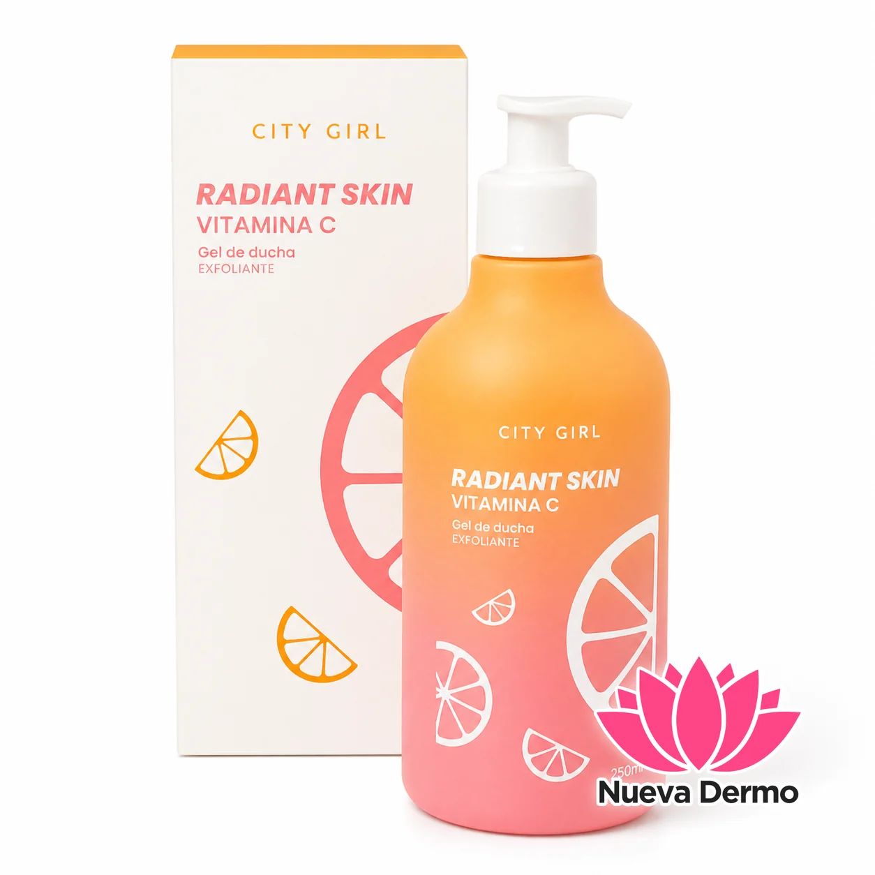 Gel De Ducha Exfoliante Radiant Skin Vitamina C De City Girl