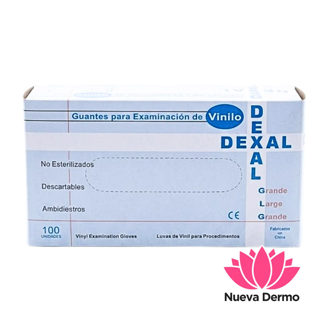 Guantes Para examinacion De Vinilo X100 Descartables