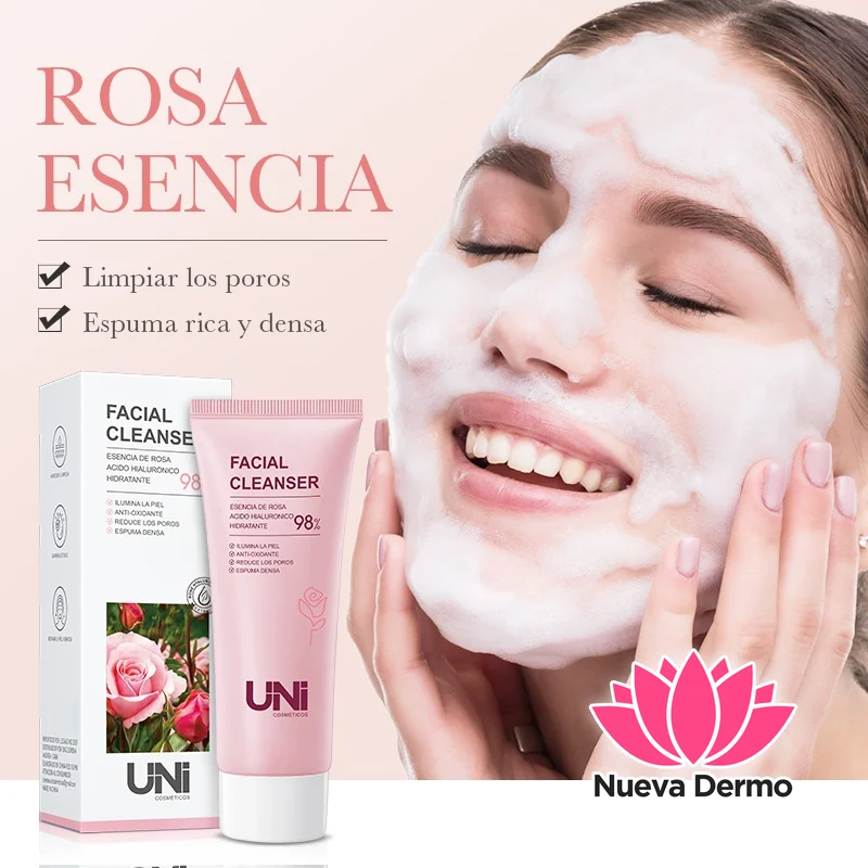 Limpiador Facial Hidratante De Rosas Con Acido Hialuronico x1