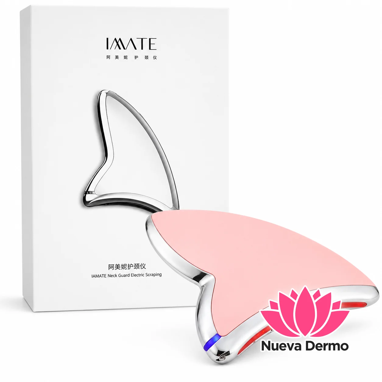 Masajeador Guasha Electrico Facial Cuello Calor Fototerapia