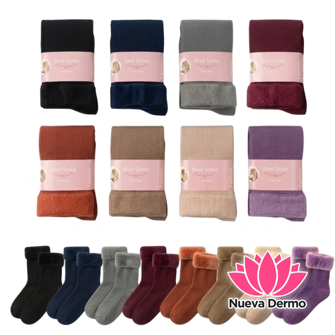 Medias Calcetines Térmicos Textura Suaves Para Invierno