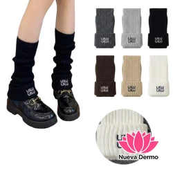 Polaina Tejida Con Textura Abrigada Para Invierno UILU