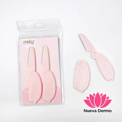 Set x2 Perfilador De Cejas Navaja Quita Vello Mely
