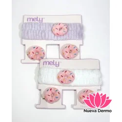 Set x3 Vincha Donas Para Maquillaje Terciopelo + Hebillas