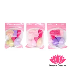Set x7 Esponjas De Maquillaje Mely