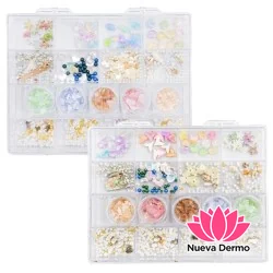 Strass Cristales Para Uñas Caja De Dijes 3d Para Manicuria N2