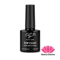 Top Coat Semipermanent Uñas Esculpidas Manicuria City girl
