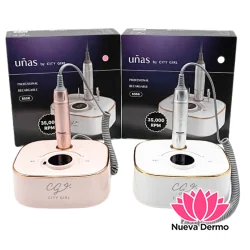 Torno p/ uñas profesional recargable S - 306 city girl 35000 RPM