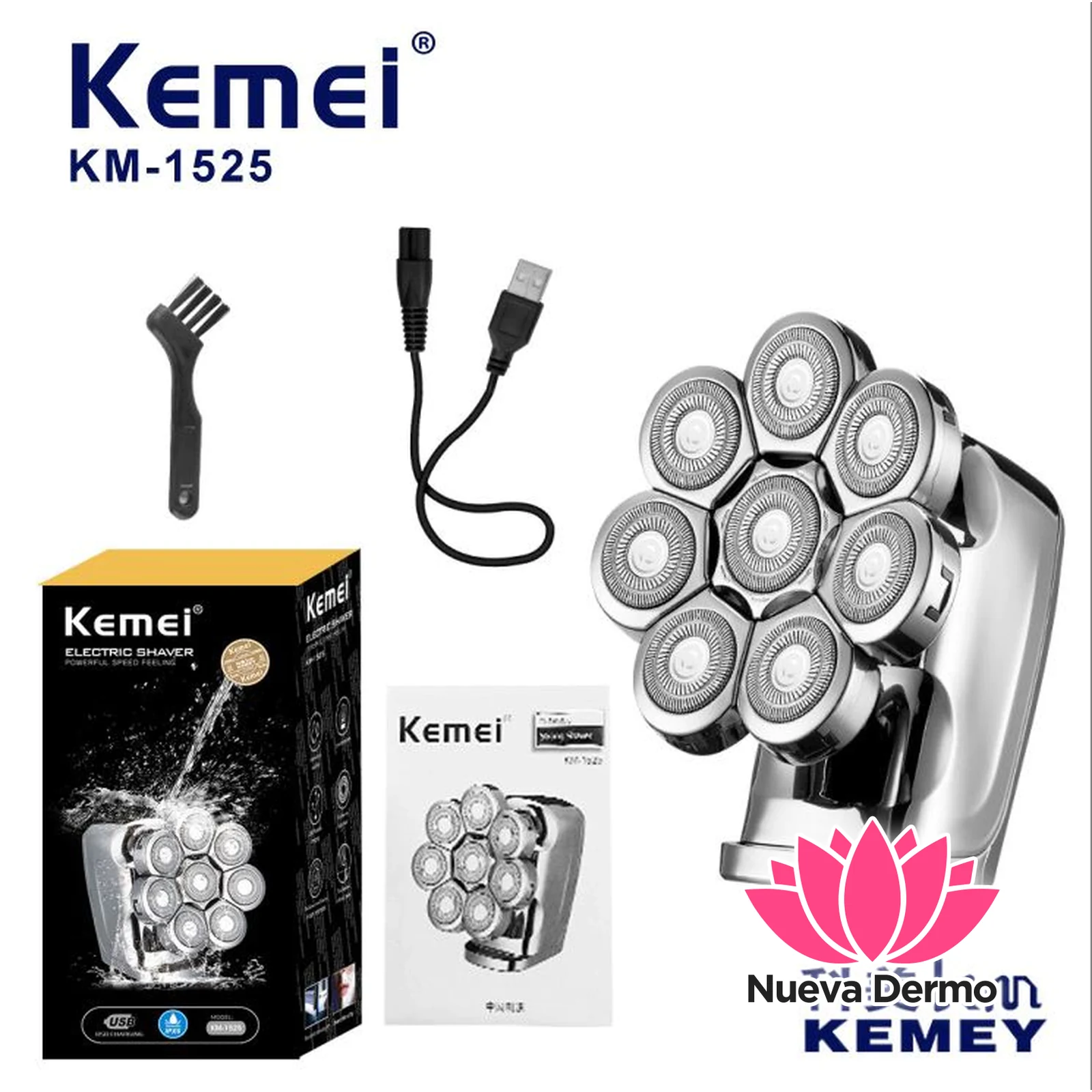 KEMEI ELECTRIC SHAVER KM-1525 MG-257024/KM-1525 6955549315259