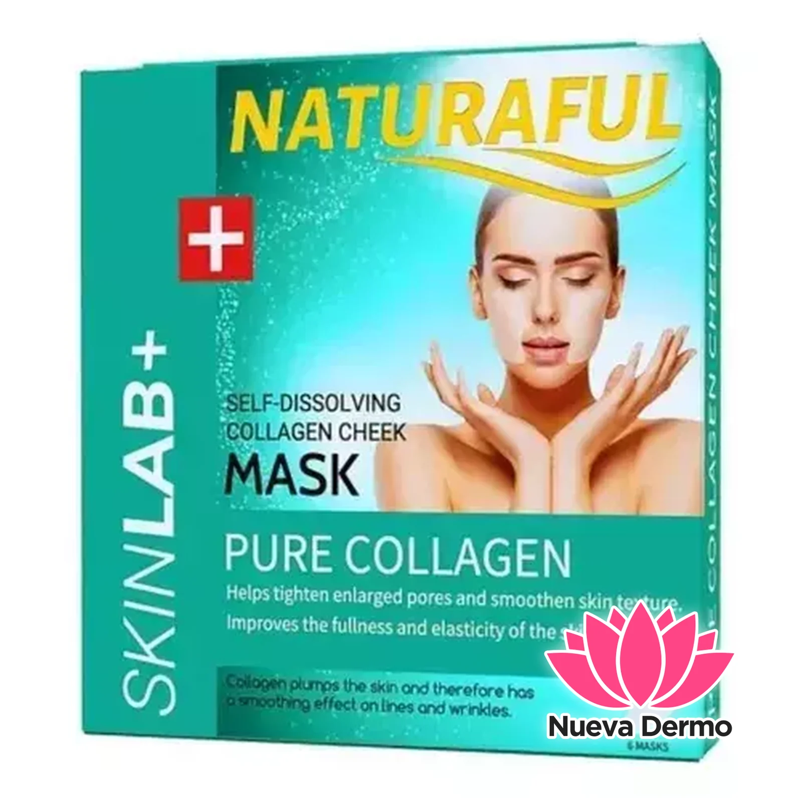 NATURAFUL PURE COLLAGEN CHEEK MASK X6 PARES MG-MM-006/RP-10314 6987001210314