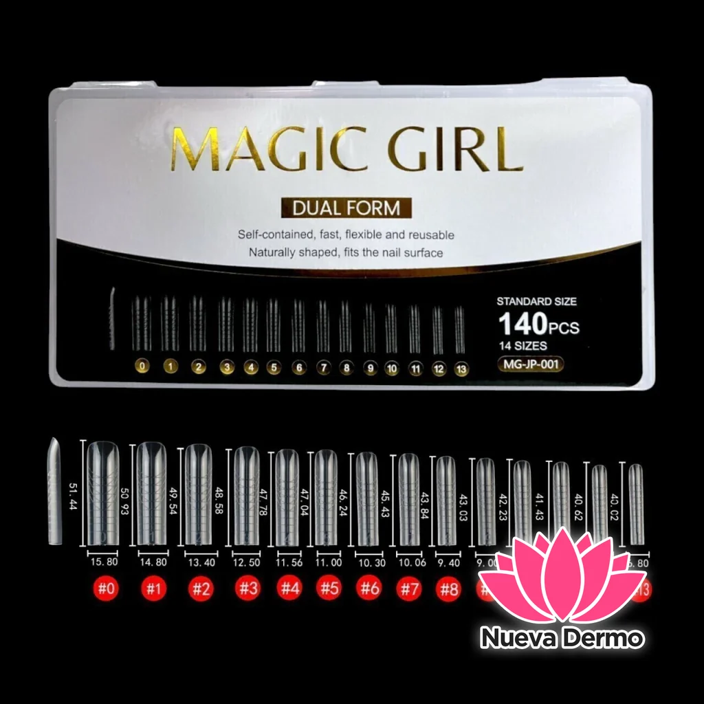 ($3800) - MAGIC GIRL DUAL FORM CUADRADA LARGO 140PCS MG-JP-001 6920250420011