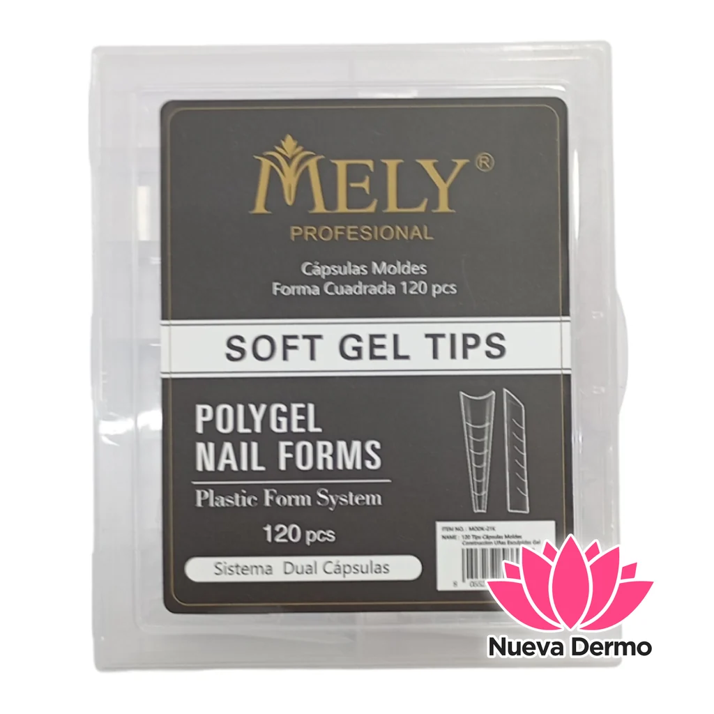 MELY SOFT GEL TIPS POLYGEL NAIL FORMS MODK-21K 8055277586926