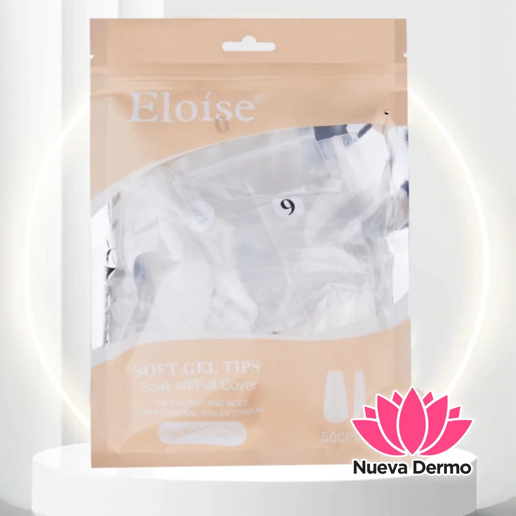 （$7900/U）ELOISE SOFT GEL TIPS PRELIMADO COFFIN 500PCS PCO500 6932024010526